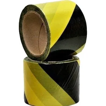 VÝSTRAŽNÁ STAVEBNÍ PÁSKA ČERNO-ŽLUTÁ 100 m