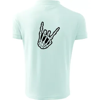 Pánská košile Rock ruka - Polokošile pánská Pique Polo 203 - 5XL ( Frost )