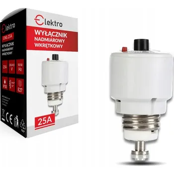 Jistič AUTOMATICKÝ JISTIČ ZÁVITOVÝ KOREK E27 25A L-25A ELEKTRO