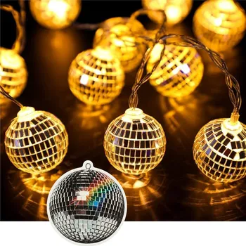 Vánoce Světelný řetěz LED Vánoční světýlka závěs na DISCO Sváteční dekorace