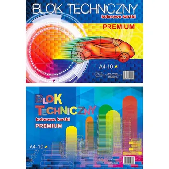 Blok Technický blok A4, barevný Protos