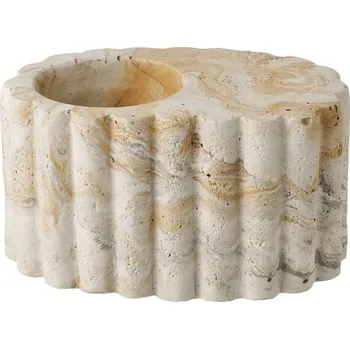 Svícen House Nordic Držák na čajovou svíčku Tealight – cementový | ø10,5×6 cm