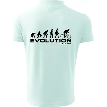 Pánská košile Evoluce cyklistiky - Polokošile pánská Pique Polo 203 - L ( Frost )