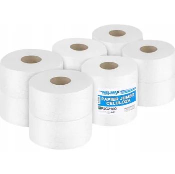 Toaletní papír Toaletní papír Welmax bez parfemace, 2vrstvý, 100 m role, 12 ks