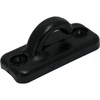 Věšák Černý plastový svislý háček na stěnu pro mesu