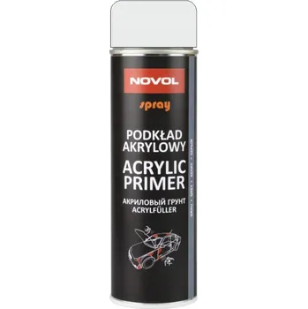 Barva ve spreji Novol Akrylový základní nátěr Acrylic Primer 500 ml Sprej Bílý