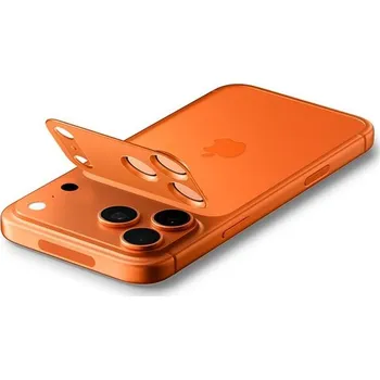 Spigen Glass tR EZ Fit Optik Pro XL sklo na fotoaparát iPhone 17 Pro Max oranžové