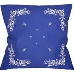 Forbyt Povlak bavlna Folk podklad modrý 38x38 cm