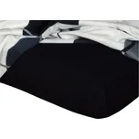 DADKA VRACOV Froté prostěradlo černé, Rozměr 200x220x20