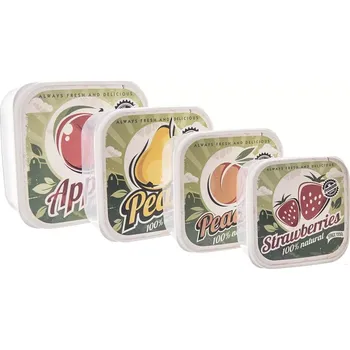 Dóza na potraviny Orion Child Box na svačinu UH čtverec ovoce 4 ks