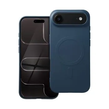 Pouzdro na mobilní telefon Kryt SILICONE MAG COVER (big hole) kompatibilní s MagSafe pro IPHONE 17 Air modrý - OEM + zdarma možnost vyzkoušet a vrátit zboží do 30 dní