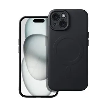 Pouzdro na mobilní telefon Kryt SILICONE MAG COVER kompatibilní s MagSafe pro IPHONE 15 černý - OEM + zdarma možnost vyzkoušet a vrátit zboží do 30 dní