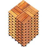 Dřevěné terasové dlaždice 30 × 30 cm, sada 9 ks