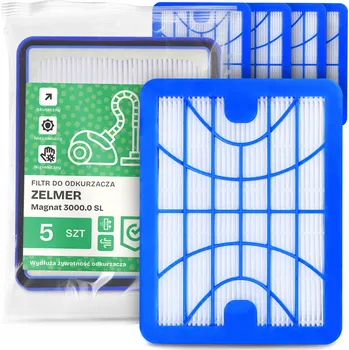 Vysavač 5x FILTR do VYSAVAČE Zelmer Magnat 3000.0 SL Vzduchový HEPA Vysoce účinný EM-W
