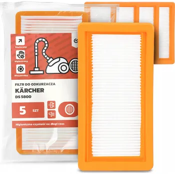 Filtr do vysavače 5x FILTR do VYSAVAČE Kärcher DS 5800 Vzduchový Omyvatelný Silný FILTRY EM-W