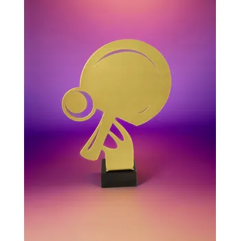 Obraz Statuetka Stolní Tenis Kovová