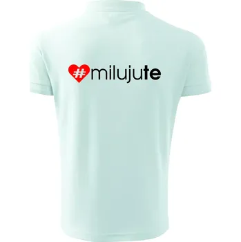 Pánská košile Miluju tě - Polokošile pánská Pique Polo 203 - 5XL ( Frost )