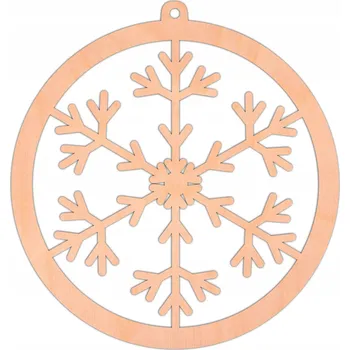 Vánoční dekorace Prolamovaná Vánoční Koule , Vánoční Baňky ve tvaru sněhová vločka 8,5 cm 1 ks