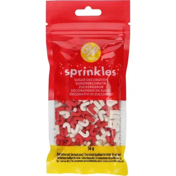 Jedlá dekorace na dort Sypání - vánoční hůlky Wilton