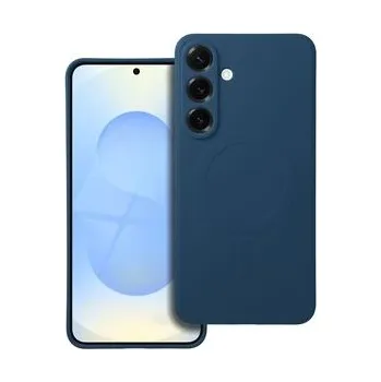 Pouzdro na mobilní telefon Kryt SILICONE MAG COVER kompatibilní s MagSafe pro SAMSUNG S25 Plus modrý - OEM + zdarma možnost vyzkoušet a vrátit zboží do 30 dní