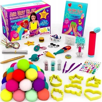 kreativní sada GIRLZONE Sada pro Pro Rukodělné Aktivity s Modelovací Hmotou Tvrdnoucí na Vzduchu