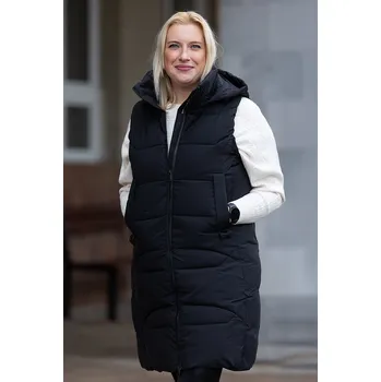 Dámská vesta Temster Dlouhá zimní vesta LA VALENCIA [23947] Barva: Černá, Velikost: XL