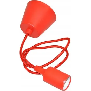 Objímka na žárovku Objímka Kido pro žárovku E27 s kabelem, červená