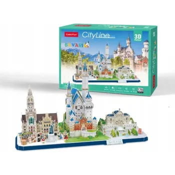 Puzzle 3D Puzzle 17 8 dílů City Line Bavaria Cubic Fun