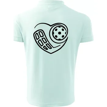 Pánská košile Florbal love - Polokošile pánská Pique Polo 203 - 4XL ( Frost )