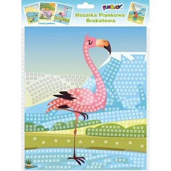 Hračka pro nejmenší Pěnová mozaika s třpytkami - Zvířátka k nalepení