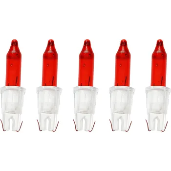 Vrták Žárovka hrachová do 100 světýlek vánočních červená