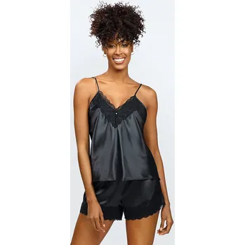 Dámské noční prádlo Komplet Dkaren Hawa Barva: Černá, Velikost: S
