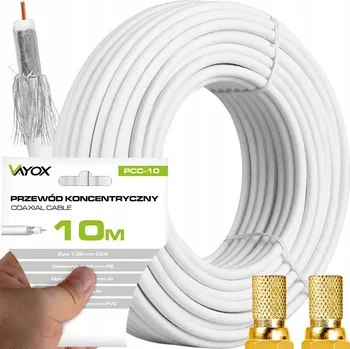 Anténní kabel Anténní kabel Vayox Kabel do telewizji naziemnej i sat CCS PCC-10 10 m