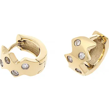 Souprava šperků MPM Dámské ocelové nerezové náušnice 8021 - pozlacené