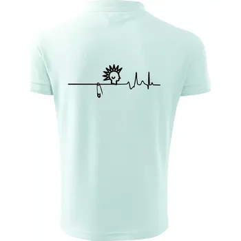 Pánská košile Ekg punk - Polokošile pánská Pique Polo 203 - 3XL ( Frost )