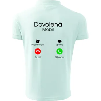 Pánská košile Dovolená volá - Polokošile pánská Pique Polo 203 - 4XL ( Frost )