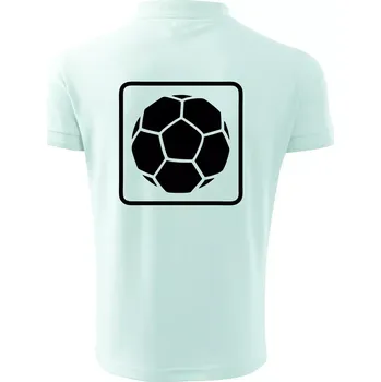 Pánská košile Fotbalový míč emblem - Polokošile pánská Pique Polo 203 - L ( Frost )