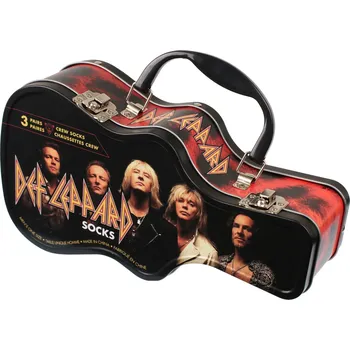 Pánské ponožky dárková krabička (ponožky set 3 párů) DEF LEPPARD - GUITAR - PERRI´S SOCKS - 40-46