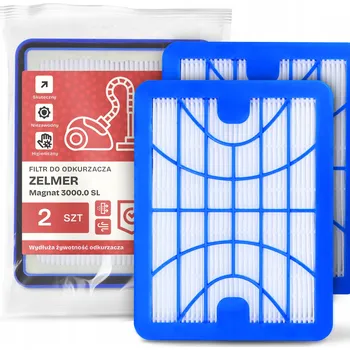 Filtr do vysavače 2x FILTR do VYSAVAČE Zelmer Magnat 3000.0 SL Vzduchový HEPA Předfiltr EM-W
