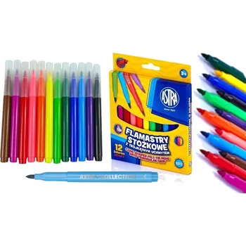 Trojúhelníkové FIXY ergonomické ŠKOLNÍ sada 12 BAREV Astra FIXY