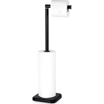Volně stojící držák na toaletní papír 56 cm – černý VILDE