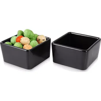 Excellent Servírovací miska černá 2 ks 7,2 x 7,2 x 4 cm