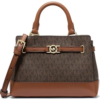 Kabelka Michael Kors Reed Extra-Small Signature Logo Satchel Brown