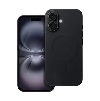 Pouzdro na mobilní telefon Kryt SILICONE MAG COVER (big hole) kompatibilní s MagSafe pro IPHONE 16 černý - OEM + zdarma možnost vyzkoušet a vrátit zboží do 30 dní