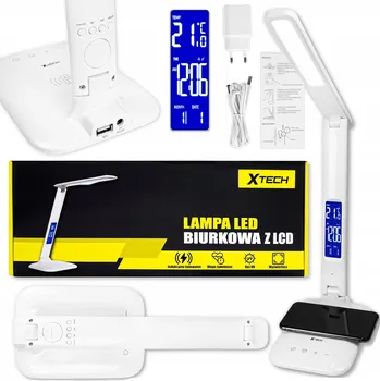 Lampička Stolní lampička Xtech Lato bílá, výkon až 7 W