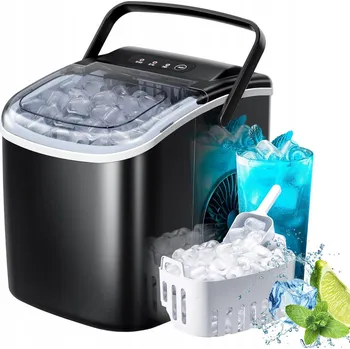 Výrobník ledu Výrobník ledu Bedee Maszyna do robienia kostek lodu černý 105 W