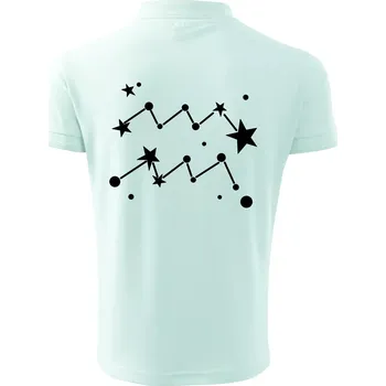 Pánská košile Souhvězdí - Aquarius - Vodnář - Polokošile pánská Pique Polo 203 - 5XL ( Frost )