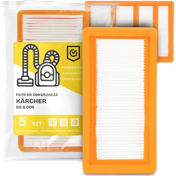 Filtr do vysavače 5x FILTR do VYSAVAČE Kärcher DS 6.000 Vzduchový Omyvatelný FILTRY EM-W