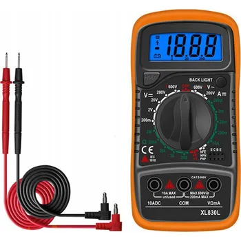 Zabezpečení domácnosti MULTIMETR DIGITÁLNÍ MĚŘIČ PROUDU ELEKTRICKÝ LCD UNIVERZÁLNÍ TESTER SADA VODIČŮ