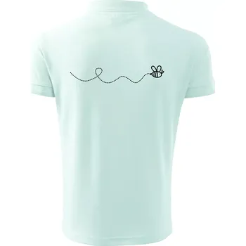 Pánská košile Dráha letu včely - vlnovka - Polokošile pánská Pique Polo 203 - 5XL ( Frost )